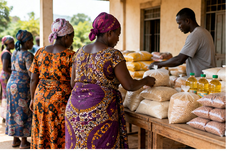 Illustrative photograph for Food & Essential Support